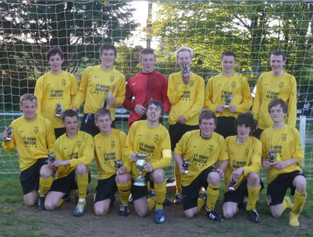 Youth Cup winning team 2008-2009 - Aberaeron